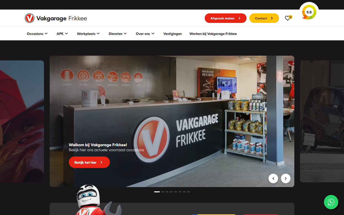 Voorbeeld van Vakgarage Frikkee Edam met toevoegingen